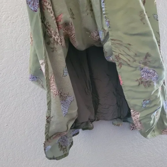 Modcloth Womens Green Swing Dress Size Large Safari Animal Print Novelty Short - Picture 6 of 7